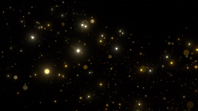 gold glittering star dust trail
