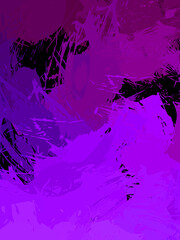 Wall art. Unique and creative illustration. Brush stroked painting. Abstract background of colorful brush strokes. Brushed vibrant wallpaper. Painted artistic creation.