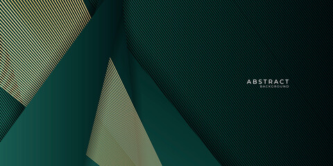 Green gold abstract luxury background. Vector illustration design for presentation, banner, cover, web, flyer, card, poster, wallpaper, texture, slide, magazine