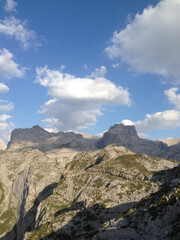 mountain landscape with clouds