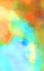 Artistic vibrant and colorful wallpaper.Brushed Painted Abstract Background. Brush stroked painting.