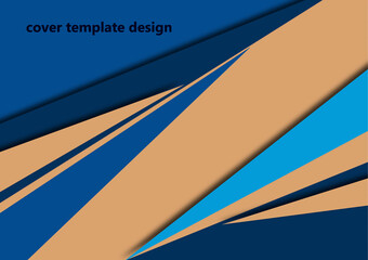 Abstract sharp corners background - business brochure layout. Vector illustration