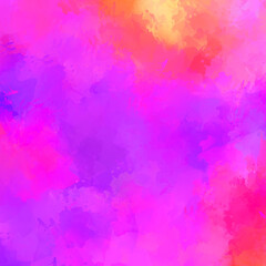 Wall art. Unique and creative illustration. Brush stroked painting. Abstract background of colorful brush strokes. Brushed vibrant wallpaper. Painted artistic creation.