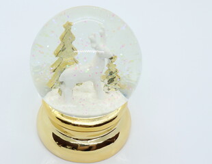reindeer and pine trees new year