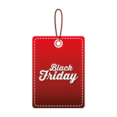 Black friday letterin in red card