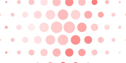 Light Red vector template with circles.