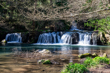 Monte Gelato waterfalls in province of rome