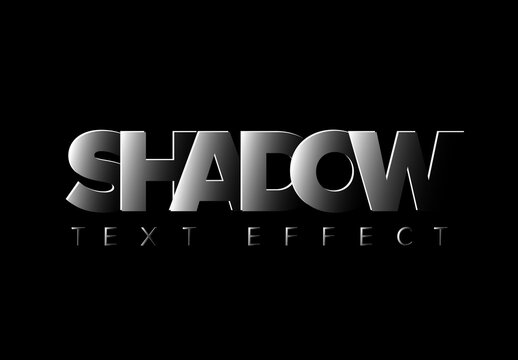Dark Shadow Editable Text Effect