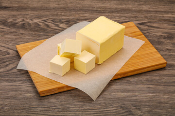 Dairy natural yellow butter piece