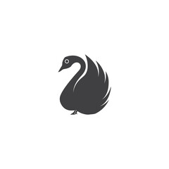 goose icon. flat illustration isolated sign symbol