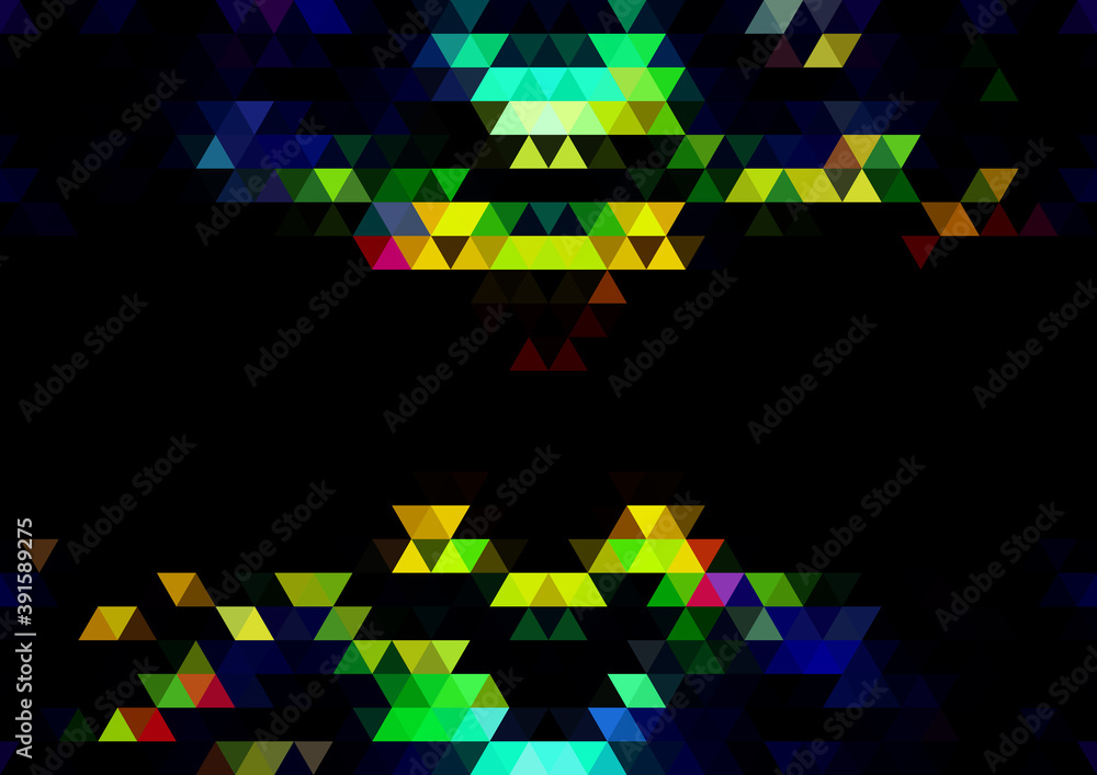 Poster a bright abstract background with a geometric texture of triangles.
