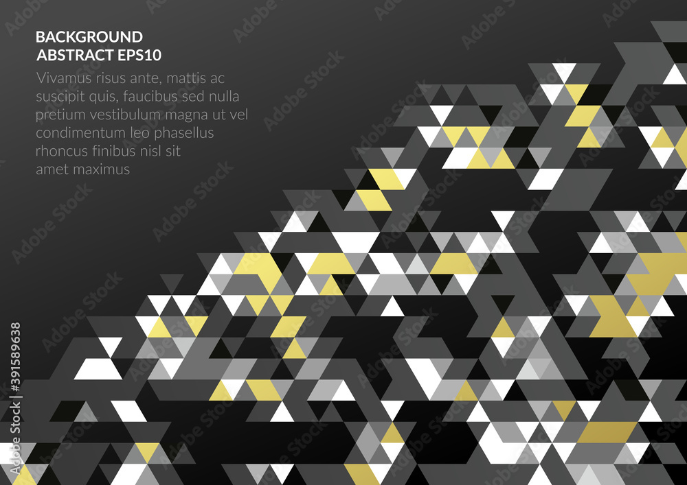 Poster a bright abstract background with a geometric texture of triangles.
