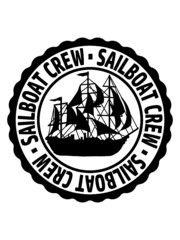Sailboat Crew Stempel 