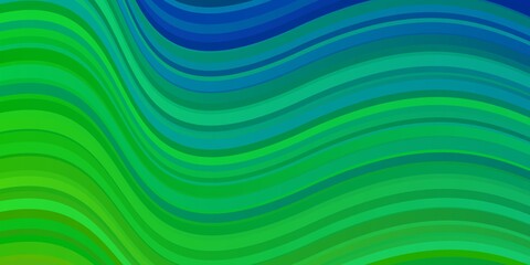 Light Blue, Green vector layout with curves.