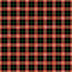 Christmas Plaid Seamless Pattern - Winter holiday plaid repeating pattern design with gold foil texture accents