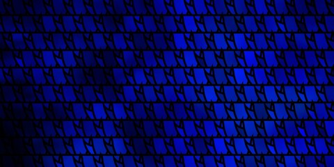 Fototapeta premium Dark BLUE vector pattern with polygonal style.