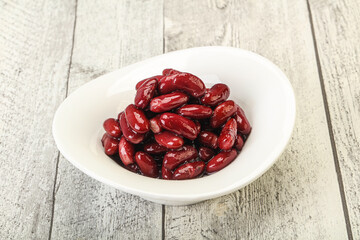 Canned red Kidney in the bowl