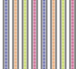 Seamless pattern with multicolored vertical stripes. Endless tiling