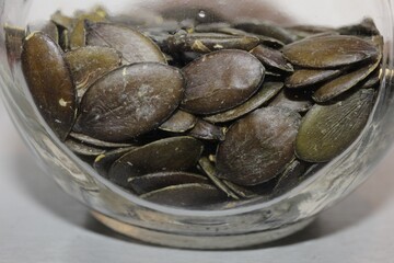 closeup tasty healthy seeds closeup background