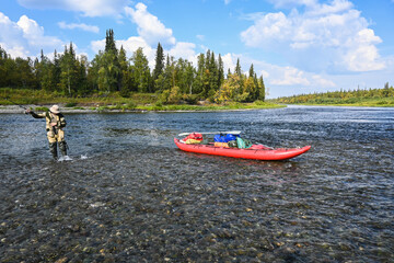 Fisherman on the river.