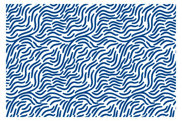Seamless pattern of blue waves. Design for backdrops with sea, rivers or water texture.