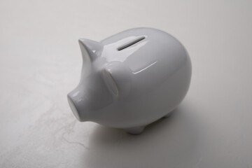 invest white money box pig piggybank