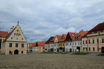 The Town Hall Square in Bardejov, Slovakia
