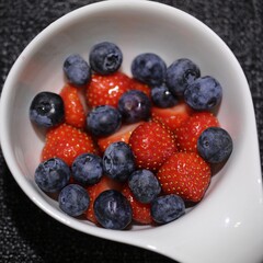 colorful tasty sweet closeup mixed fruits