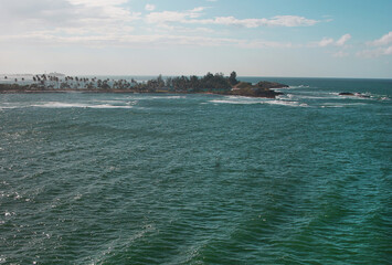 Delightful bird's eye view of the sea.