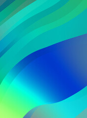 Abstract background. Colorful wavy design wallpaper. Creative graphic 2d illustration. Trendy fluid cover with dynamic shapes flow.