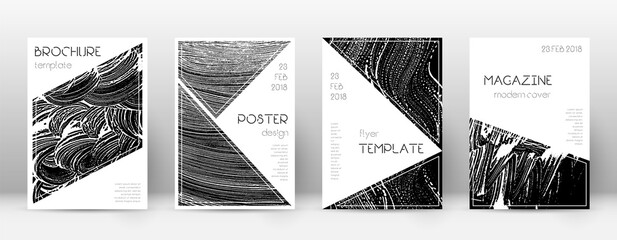 Cover page design template. Triangle brochure layo