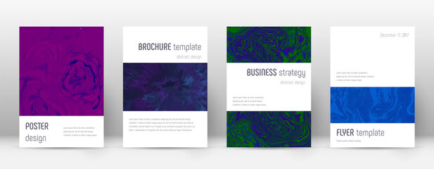 Abstract cover. Fine design template. Suminagashi 