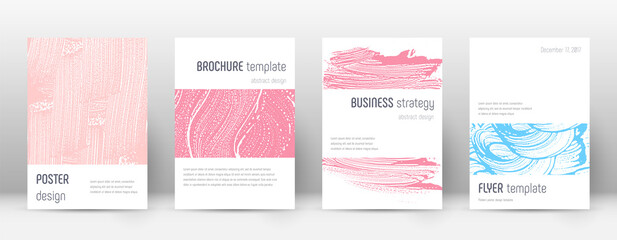 Cover page design template. Minimalistic brochure 