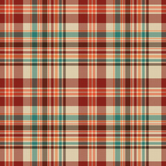 Plaid Seamless Pattern - Colorful plaid repeating pattern design