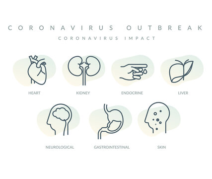 Coronavirus Impact on Human Body -  Icon