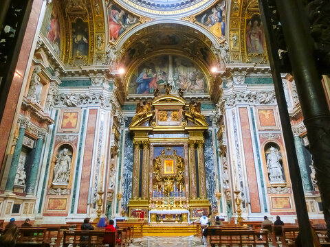 Rome, Italy - May 03, 2014: The famous Basilica of Santa Maria Maggiore