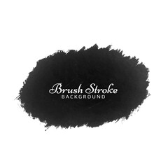 Modern black brush stroke watercolor design