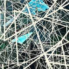 Modern art. Colorful contemporary artwork. Color strokes of paint. Brushstrokes on abstract background. Brush painting.