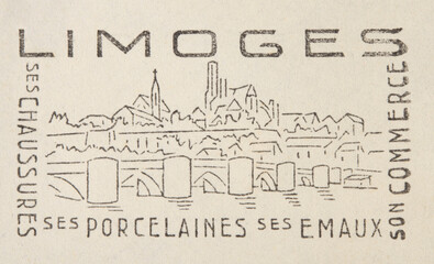 post letter mail brief stempel cancel frankiert gestempelt vintage retro alt old frankreich france...
