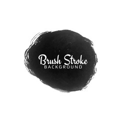 Decorative black brush stroke watercolor modern design