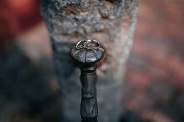 Eheringe Detailbilder bei einer Hochzeit