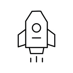 Spaceship vector illustration of a Rocket