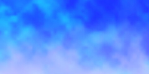 Light BLUE vector background with clouds.