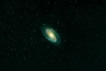 Spiral of the green galaxy. Elements of this image furnished by NASA