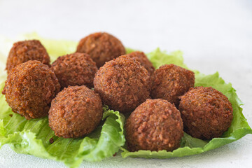 Traditional homemade chickpea Falafel  balls 