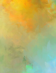 Artistic abstract background. Texture painted wallpaper. Creative illustration with strokes of paint. Brush pattern painting.