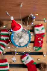 Fototapeta premium santa claus on a christmas tree