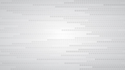 Abstract background of small squares or pixels in shades of gray and white colors