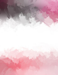 2D illustration of colorful brush strokes. Decorative texture painting. Vibrant paint pattern backdrop.