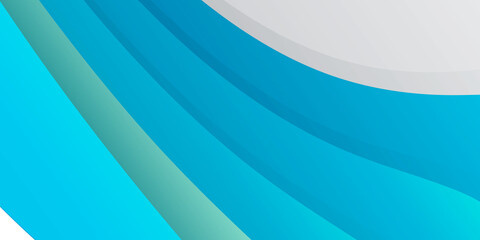 Blue green white abstract health background with business presentation design template